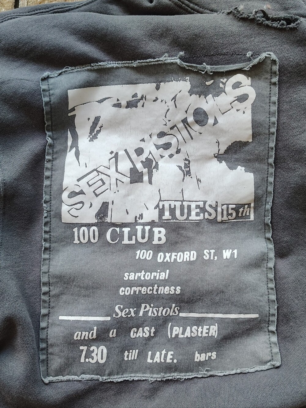 Sex Pistols Distressed Patched Graphic Hoodie Oversized Large/XL Baggy Punk - Picture 7 of 9